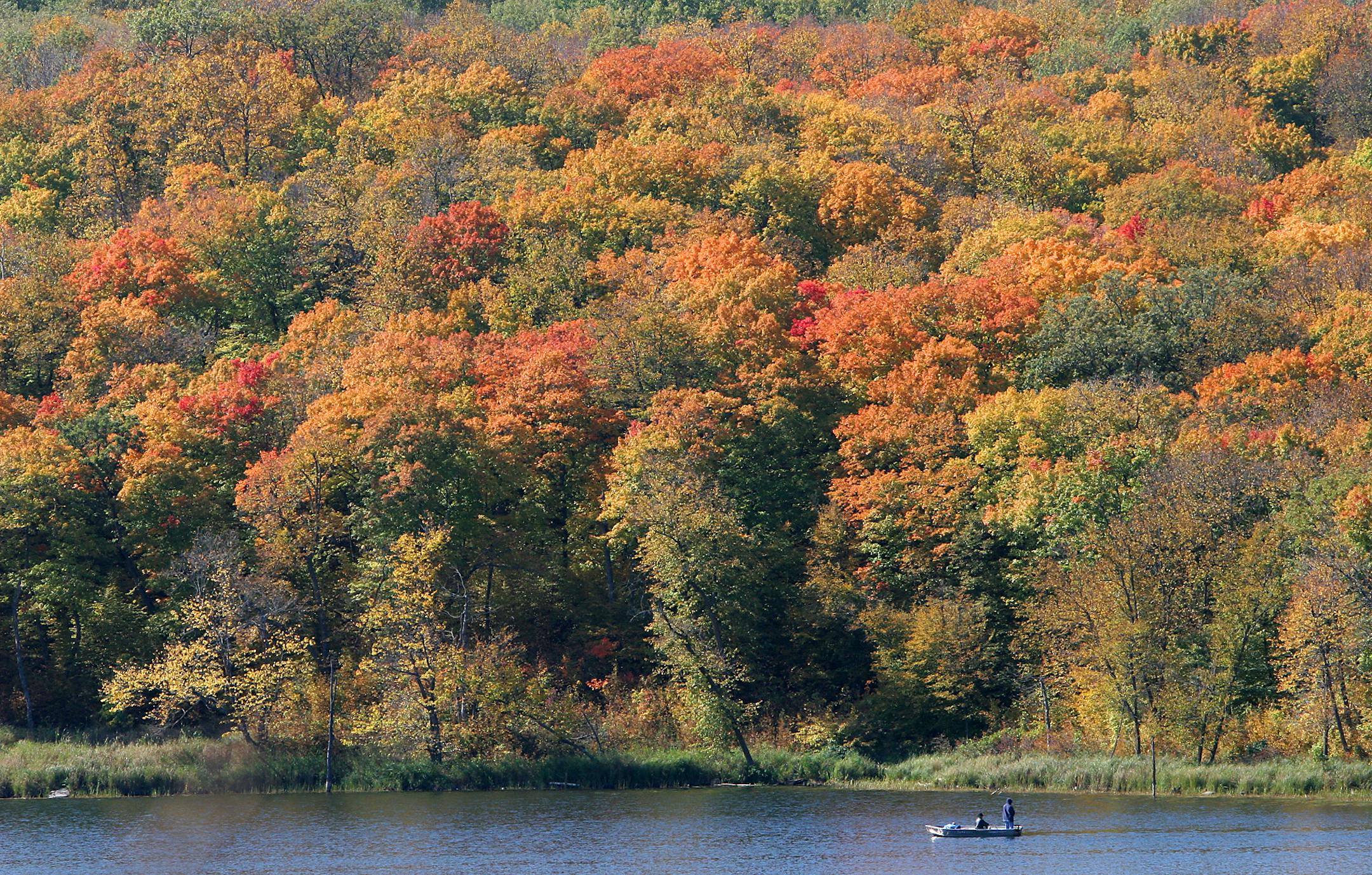 More than 1,000 lakes dot Otter Tail County, and in September, many of them are ringed by trees ablaze with color.
