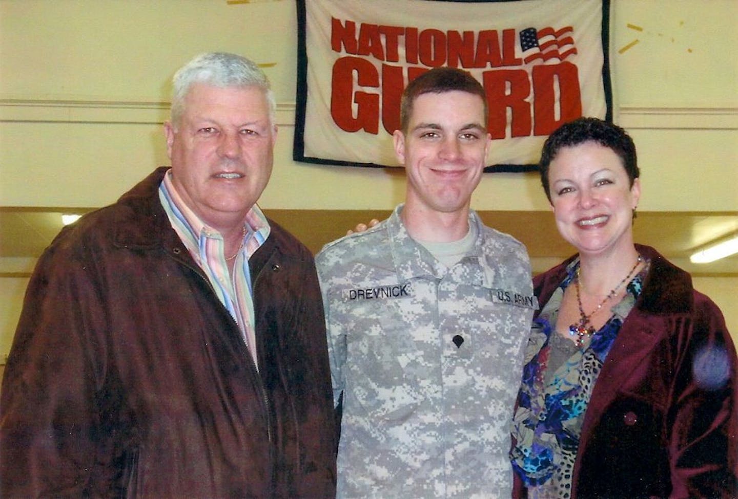 Daniel Drevnick and his parents, Ken and Julie Drevnick of Woodbury.