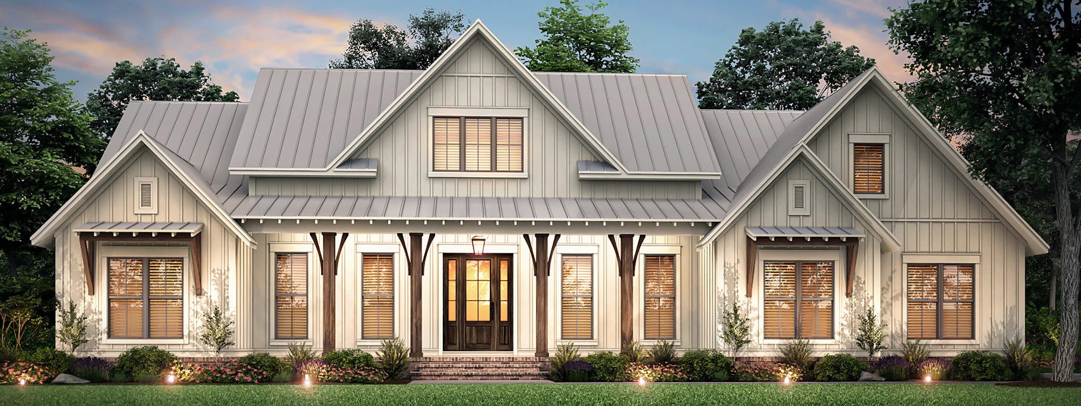 Home plan: Upscale country living