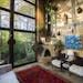 The living room of an Airbnb house affectionately known as the "tree house" on Monday, November 13, 2018 in Dallas. The rental home was named the most