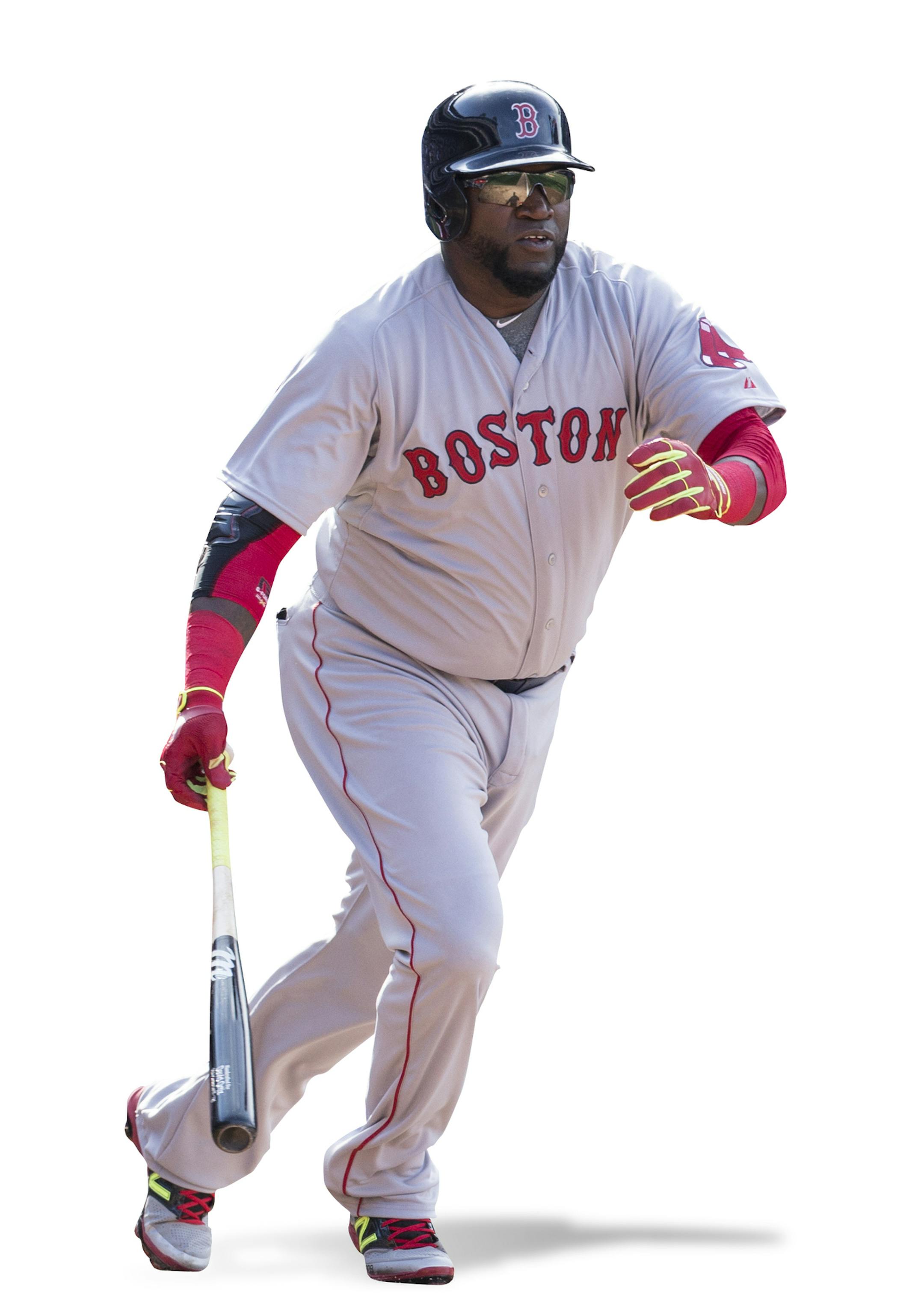 Boston Red Sox David Ortiz in action during the fifth inning of an opening day baseball game against the Philadelphia Phillies, Monday, April 6, 2015, in Philadelphia. Red Sox won 8-0. (AP Photo/Chris Szagola) ORG XMIT: OTKCS163