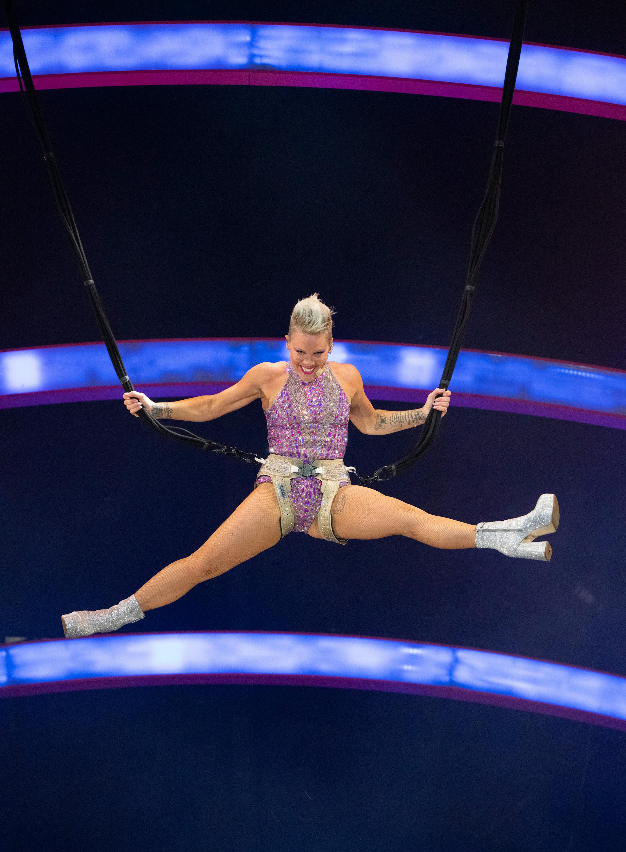 Pink brought her Summer Carnival Tour to Target Field in Minneapolis Thursday night, August 10, 2023.