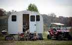 Innovation in design produces in Camp 365 a hard-sided camper that can be used on family vacations or hunting trips deep into the woods.