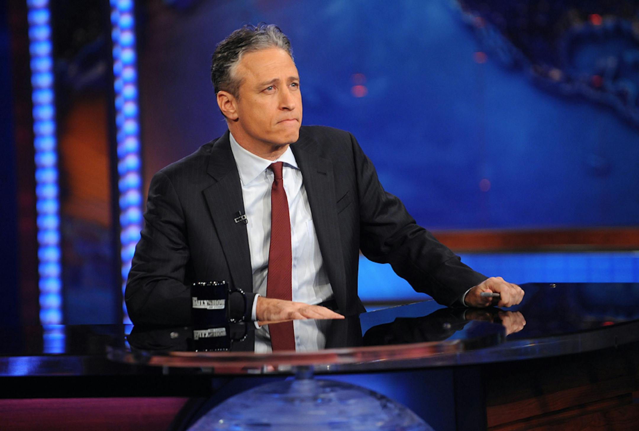 Television host Jon Stewart
