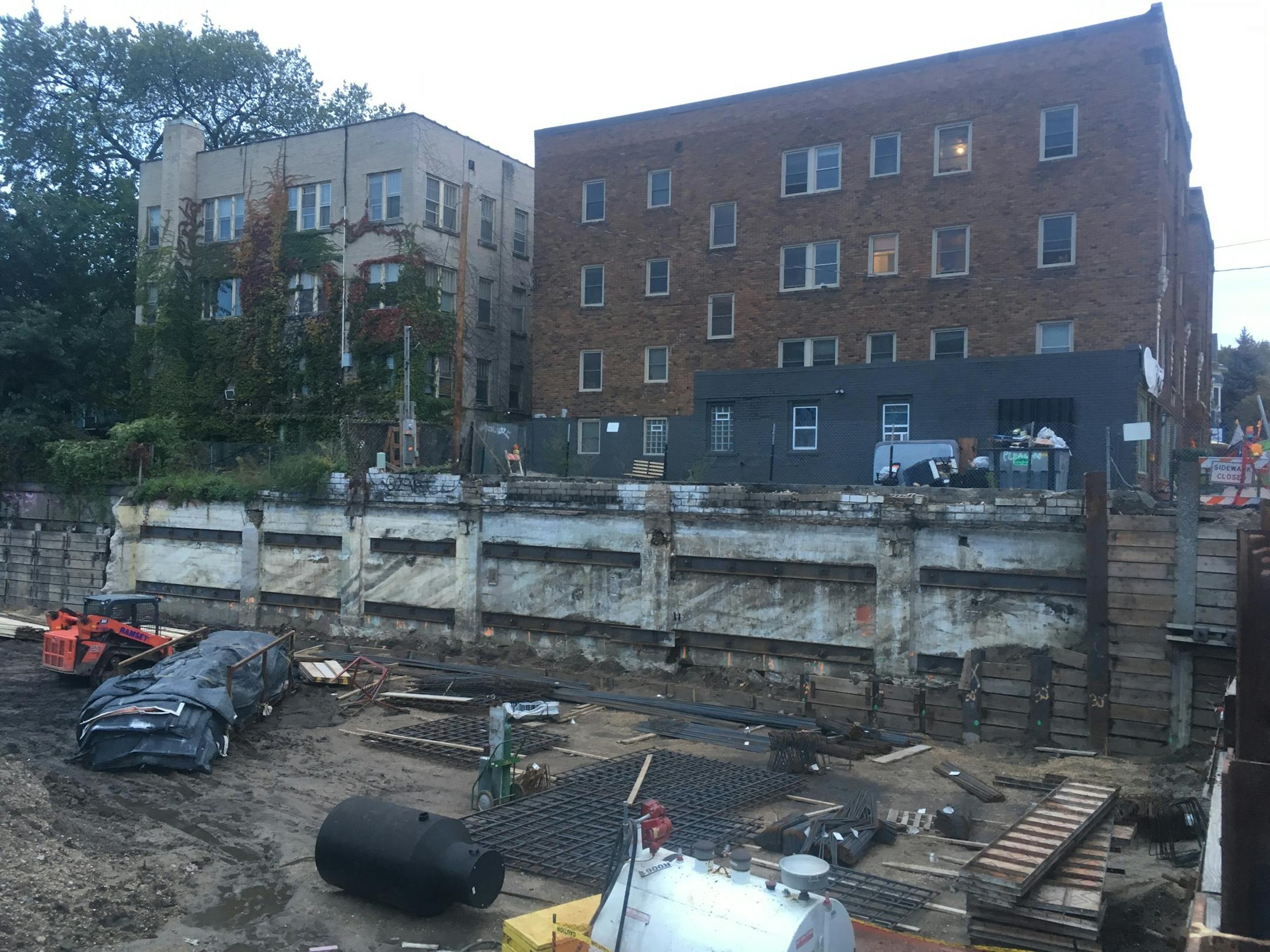 This 27-unit rental building in south Minneapolis began developing large cracks to its exterior early summer, when construction crews began work on an adjacent lot.