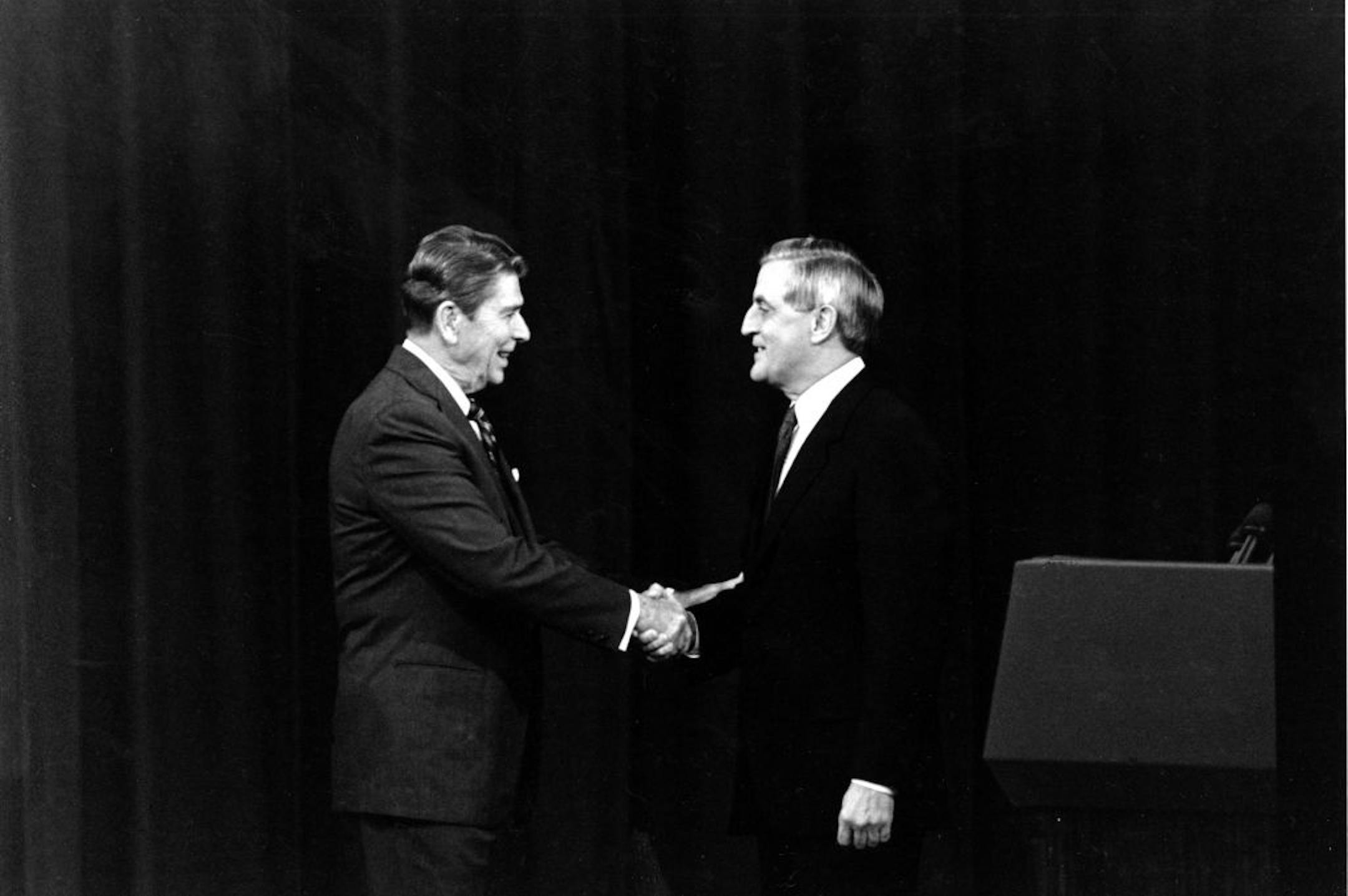 Walter Mondale, the 1984 Democratic presidential candidate, had first-hand experience with President Reagan's ability to use one-liners.