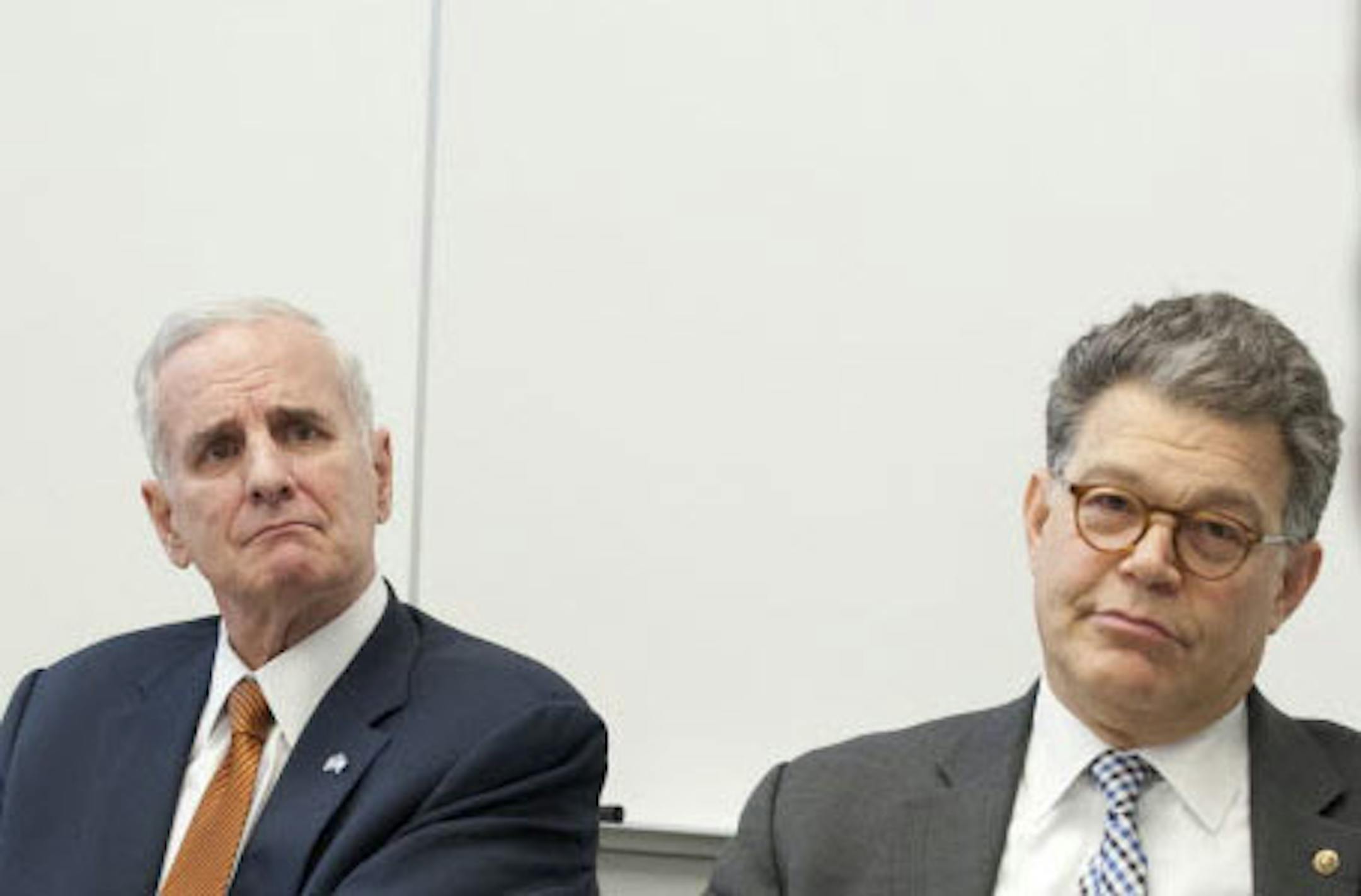 Gov. Mark Dayton and Sen. Al Franken in 2012.