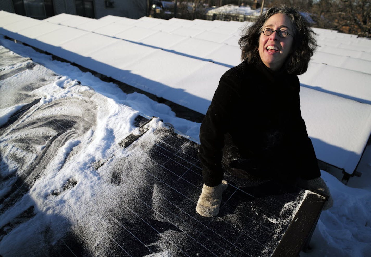 At the Mayflower church in south Minneapolis, the solar panel installation chamioned by pastor Sara Campbell has decreased the carbon footprint by 60 percent.