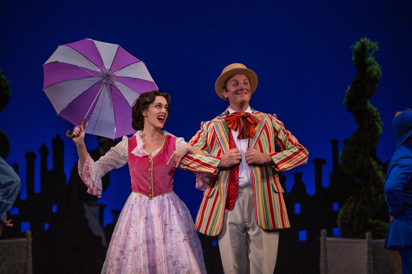 Becca Hart and C. Ryan Shipley are well matched as Mary Poppins and Bert.