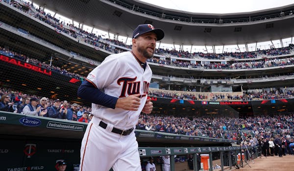 Minnesota Twins manager Rocco Baldelli (5) took the field for the first time Thursday. ] ANTHONY SOUFFLE &#x2022; anthony.souffle@startribune.com The 