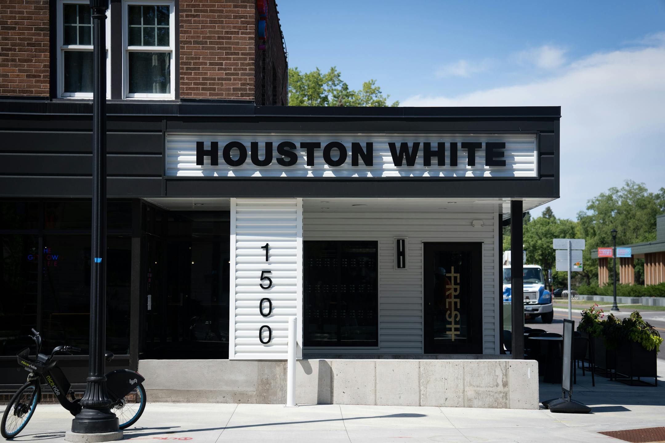 Houston White's building includes a coffee shop and a future barbershop in Minneapolis.