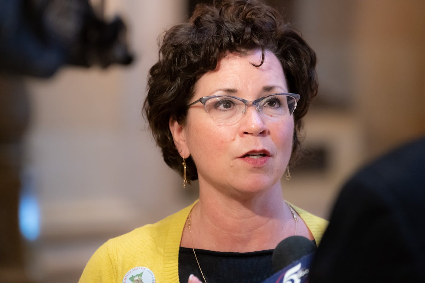 "Everyone in this room is here to lead the revolt," said DFL Rep. Mary Kunesh-Podein, co-chair of the Missing and Murdered Indigenous Women Task Force. Above, Kunesh-Podein is seen in April at the Capitol.