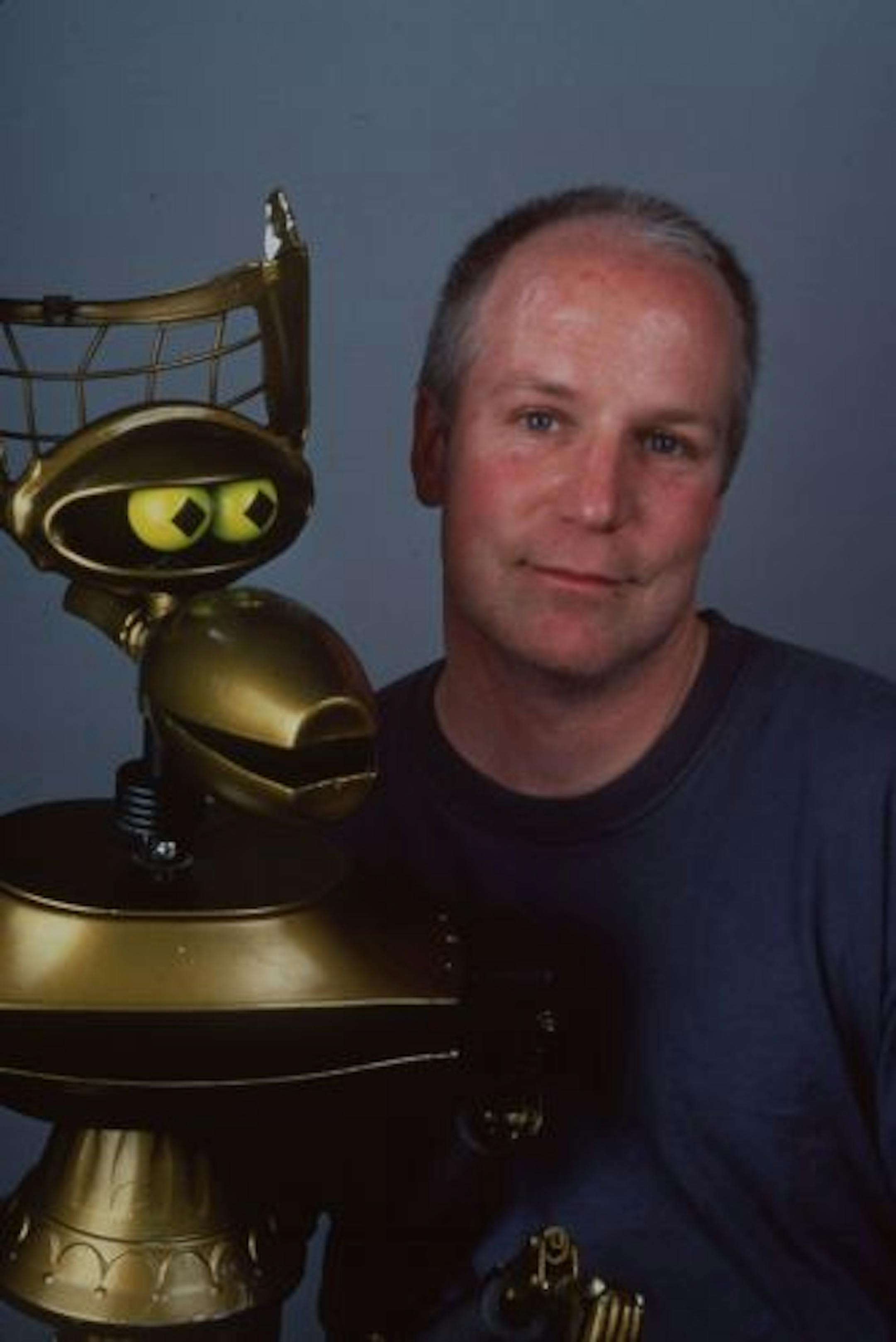 Bill Corbett is the new (January 1997) writer & puppeteer on the television show Mystery Science Theater 3000" who is in charge of the role of "Crow." Handout photo by M. Kienitz, courtesy of the Sci-Fi Channel.