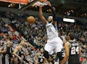 Timberwolves forward Adreian Payne is taking a bigger role off the bench with Shabazz Muhammad out with a sore knee.