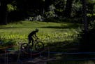 A cyclist made his way around the course before a race at Wirth on Wednesdays Mountain Bike Series held at Theodore Wirth Park. ] CARLOS GONZALEZ &#xa