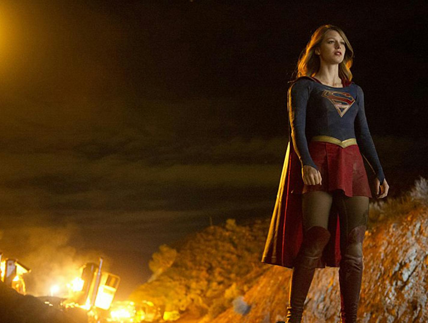 Melissa Benoist plays the title role in "Supergirl." (Photo courtesy CBS/TNS) ORG XMIT: 1174116