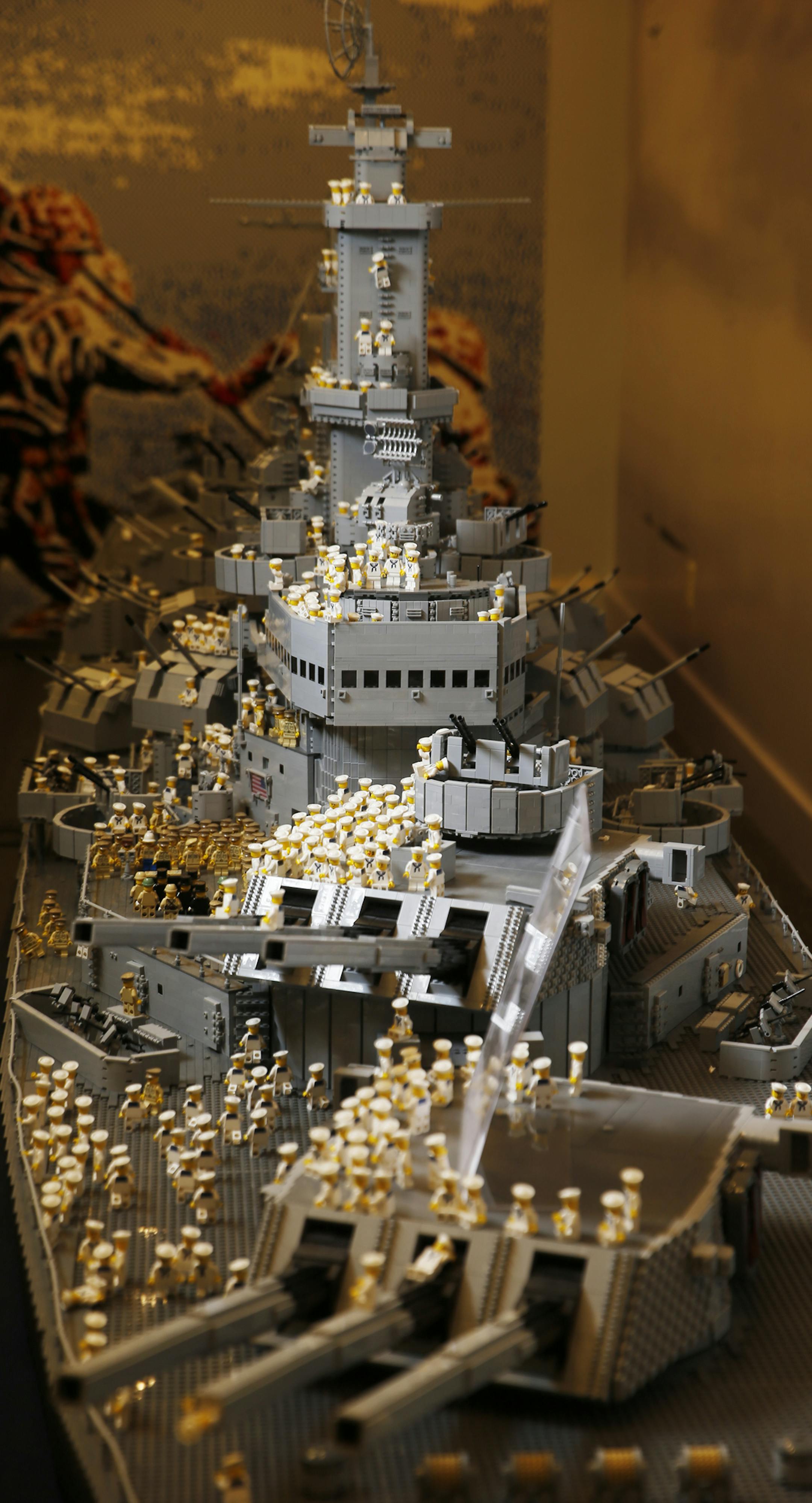 At Brickmania, a replica of the Missouri took more than six months and over half a million Lego pieces for Dan Siskind to nearly complete. He is an ex-punk rocker and record label owner who never stopped playing with Legos and is now the "commander in chief" of a NE Minneapolis-based empire that ships military kits to brickmaniacs around the globe.] Richard Tsong-Taatarii/rtsong-taatarii@startribune.com