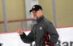 St. Cloud State photo
Brett Larson&#x2019;s debut season at St. Cloud State included 30 wins and the NCHC regular-season title. This season, his chall