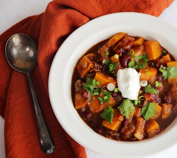Credit: Robin Asbell
Meatless meals: Pumpkin Spice Chili