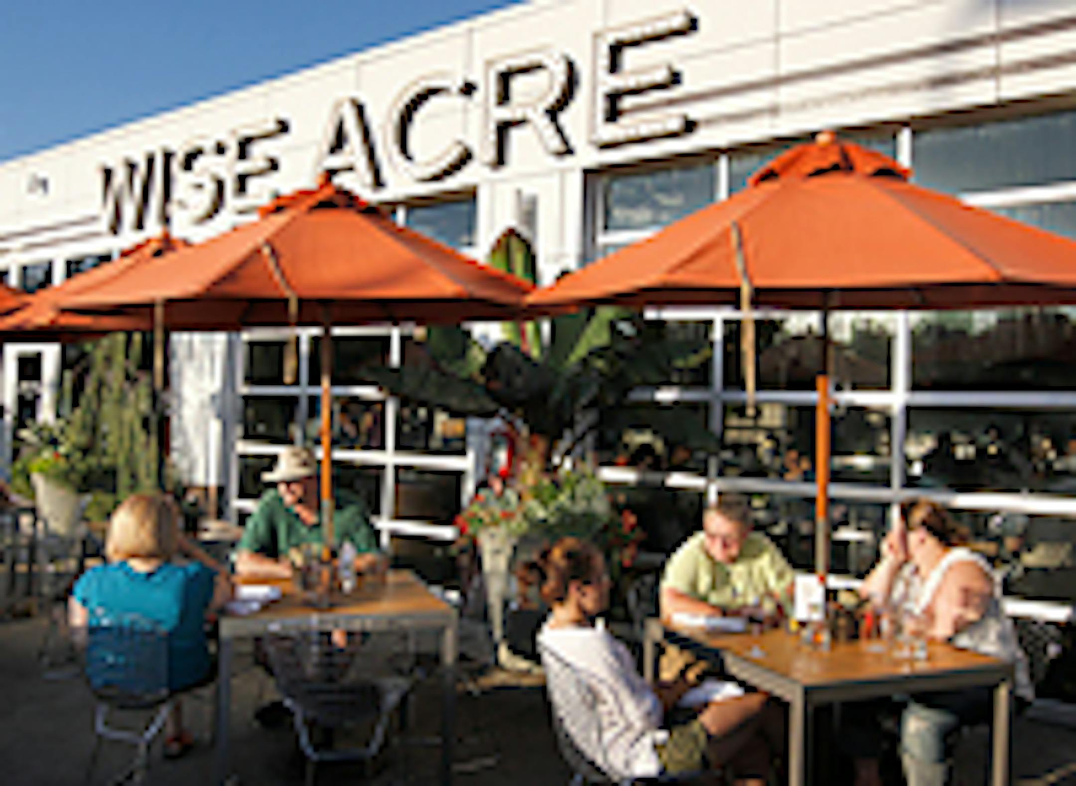 The patio at Wise Acre Eatery