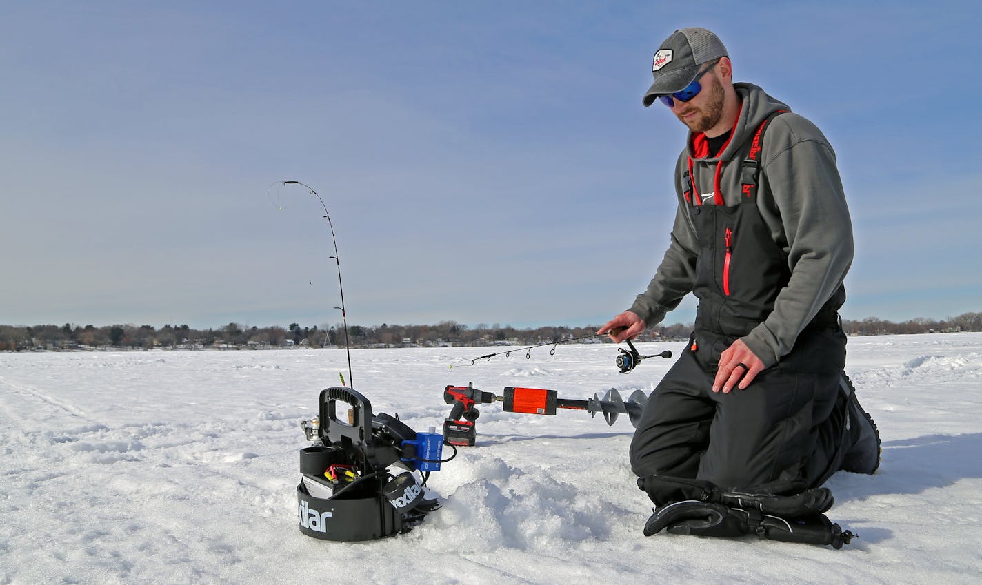 Dominic Schneider jigged last week on an east metro lake, looking for bluegills. The DNR hopes to implement a plan o increase the average size of bluegills and sunfish in some Minnesota lakes.