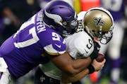 Saints quarterback Drew Brees will get a rematch against defensive end Everson Griffen and the Vikings in the NFC divisional round at U.S. Bank Stadiu