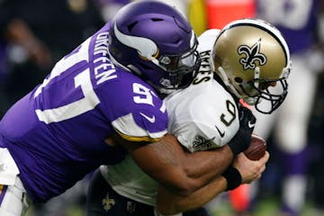 Saints quarterback Drew Brees will get a rematch against defensive end Everson Griffen and the Vikings in the NFC divisional round at U.S. Bank Stadiu