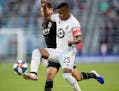 Minnesota United's Darwin Quintero (25) ended a goal drought last week vs. Sporting Kansas City, boosting his confidence heading into Tuesday's game.