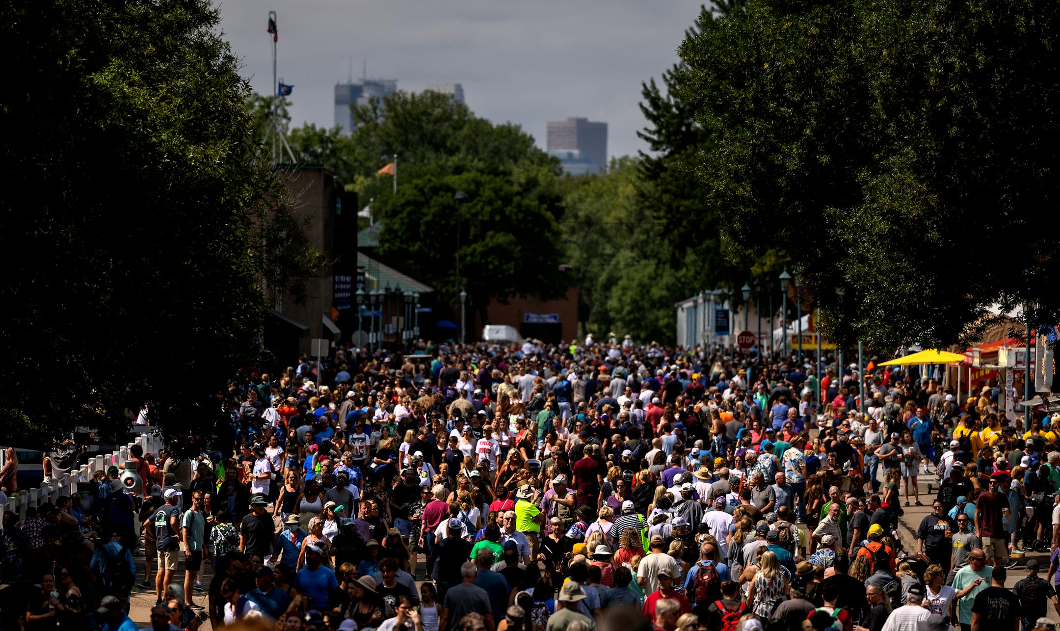 The early afternoon crowd Thursday,. August 25, 2022, at The Minnesota State Fair.