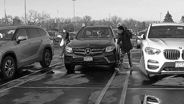St. Louis Park police released this photo recently of an attempted carjacking in the Lunds & Byerlys parking lot.