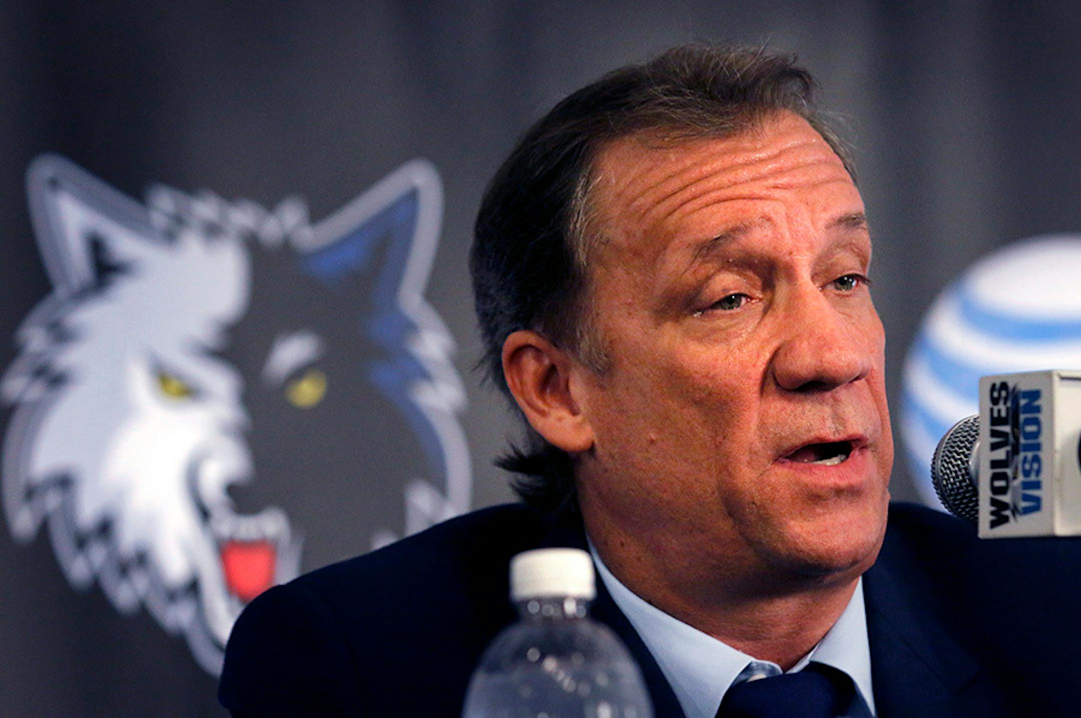 Flip Saunders, at a news conference on June 6, 2014.