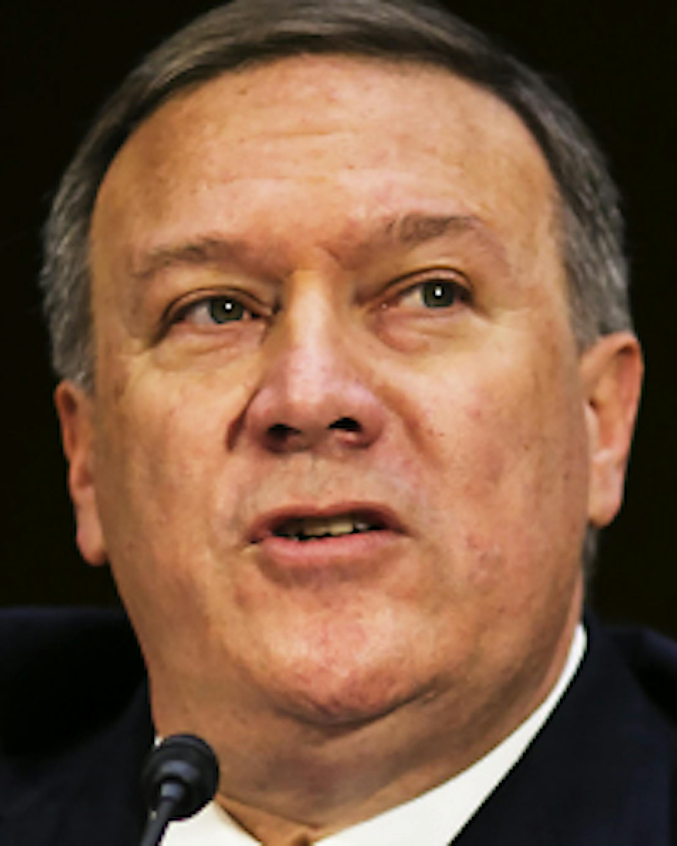 Rep. Mike Pompeo (R-Kan.), President-elect Donald Trump's pick for CIA director, speaks during his confirmation hearing on Capitol Hill in Washington, Jan. 12, 2017. (Al Drago/The New York Times)
