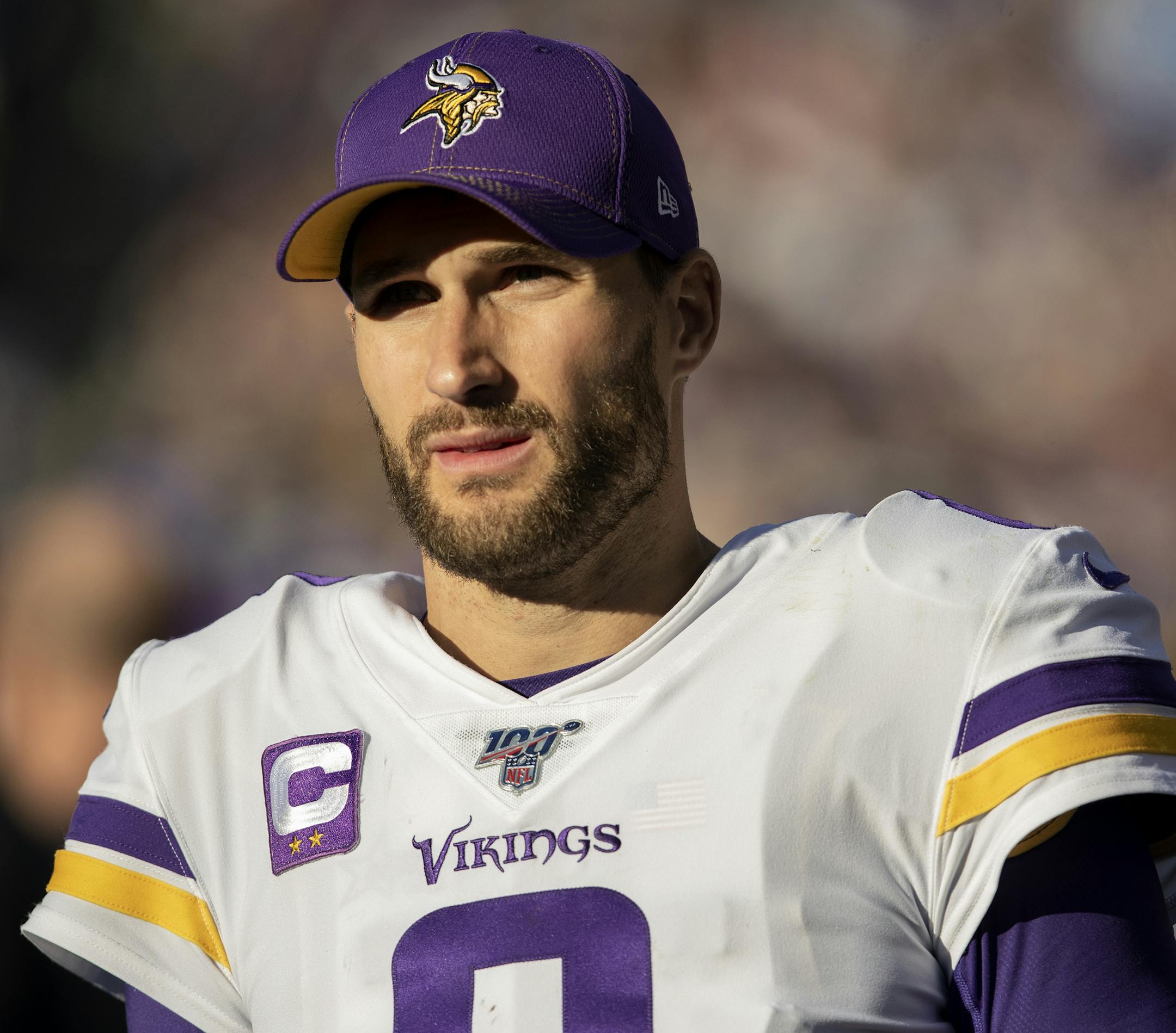Minnesota Vikings quarterback Kirk Cousins ] CARLOS GONZALEZ &#x2022; cgonzalez@startribune.com &#x2013; Carson, CA &#x2013; December 15, 2019, Dignity Health Sports Park, NFL, Minnesota Vikings vs. Los Angeles Chargers