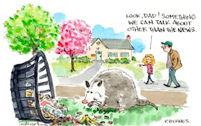 Editorial cartoon: Anything but the news