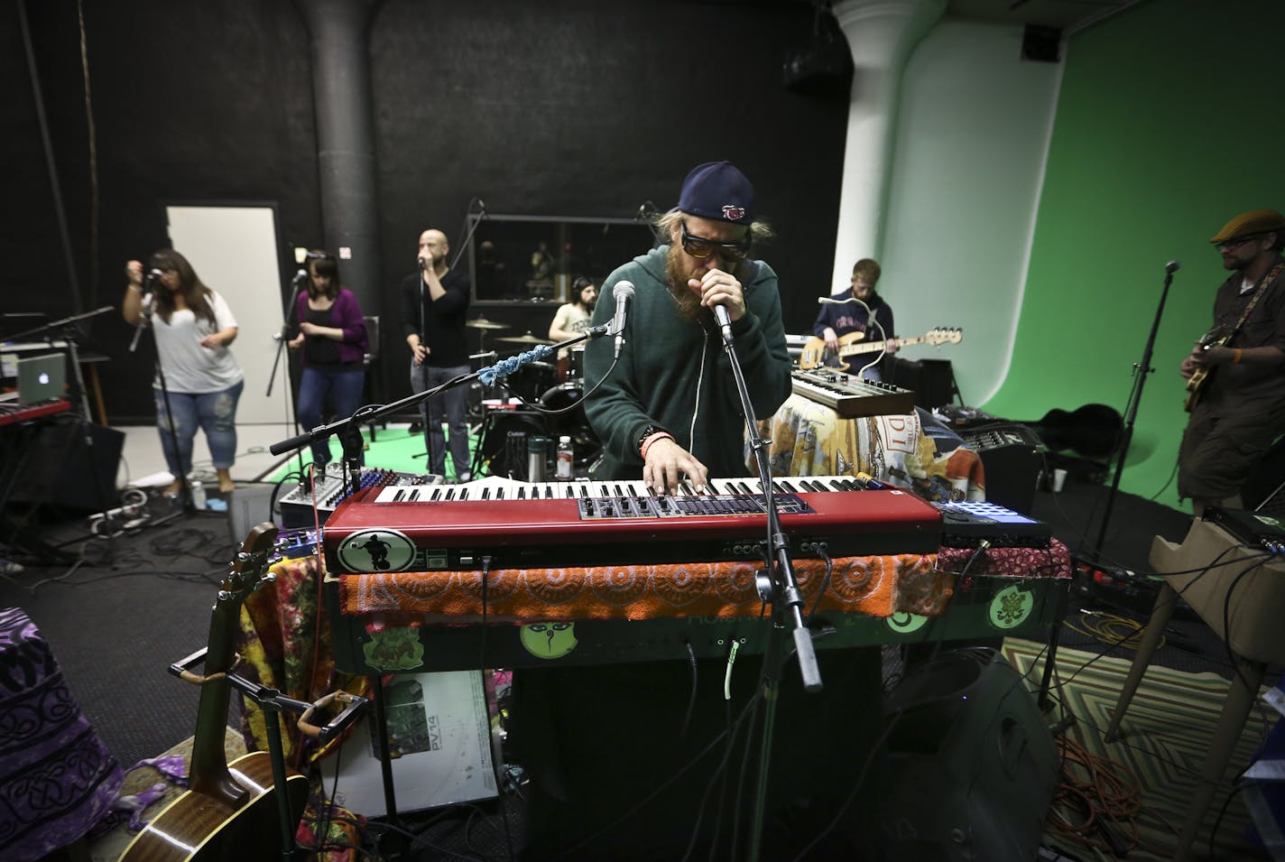 The Voice finalist Nicholas David Mrozinski rehearsed in a studio space before his two-night First Avenue concerts this weekend in Minneapolis, Minn. on Tuesday, May 7, 2013. ] (RENEE JONES SCHNEIDER * reneejones@startribune.com) ORG XMIT: MIN1305072225010945