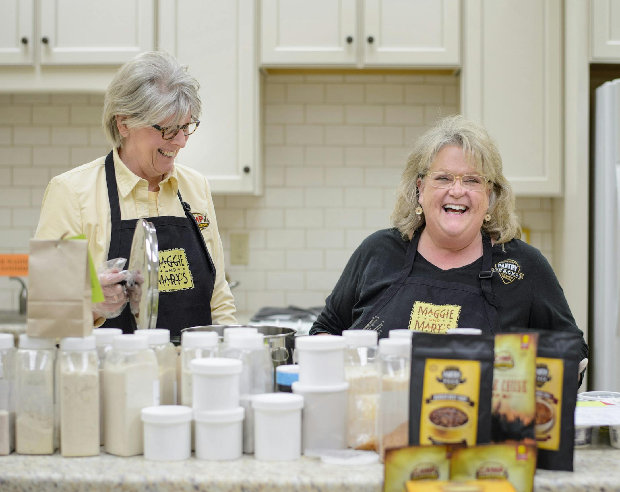 Mary Dodds, left, and Maggie Mortensen have operated North Aire Market for 28 years. A recent segment on QVC gave their business a boost.