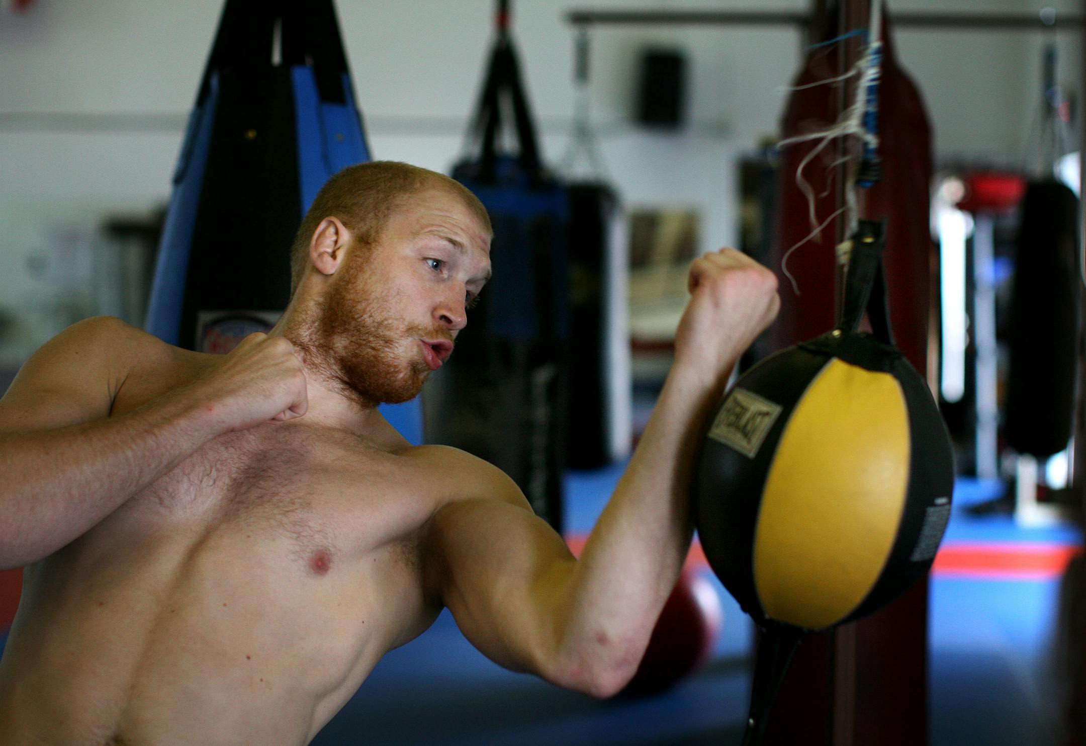 Mixed-martial arts fighter Nick Thompson prepares for his upcomming fight.