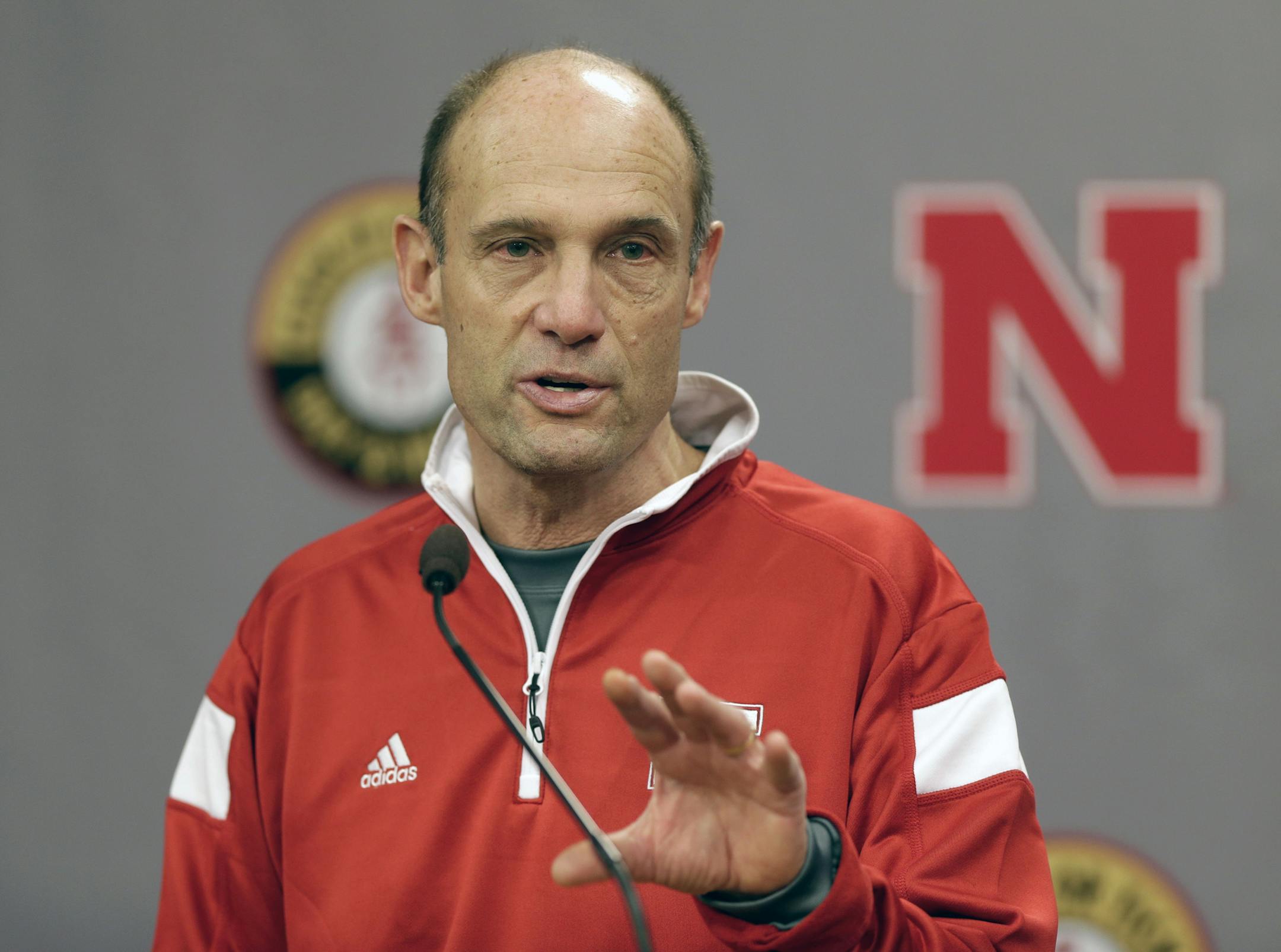 Nebraska head coach Mike Riley