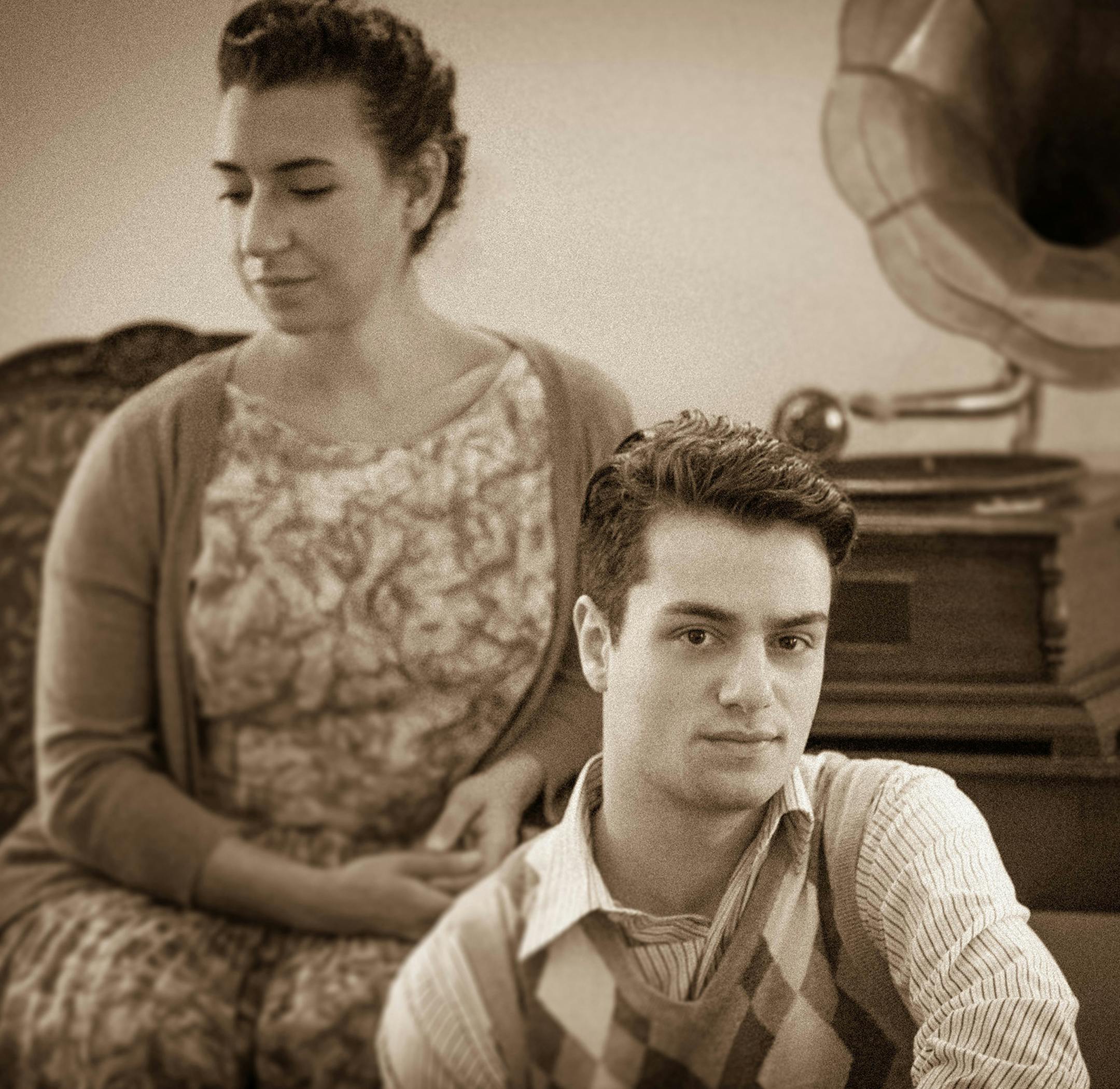 Ryan London Levin and Miriam Schwartz in "Awake and Sing!" at the Artistry in Bloomington.
Photo: Devon Cox