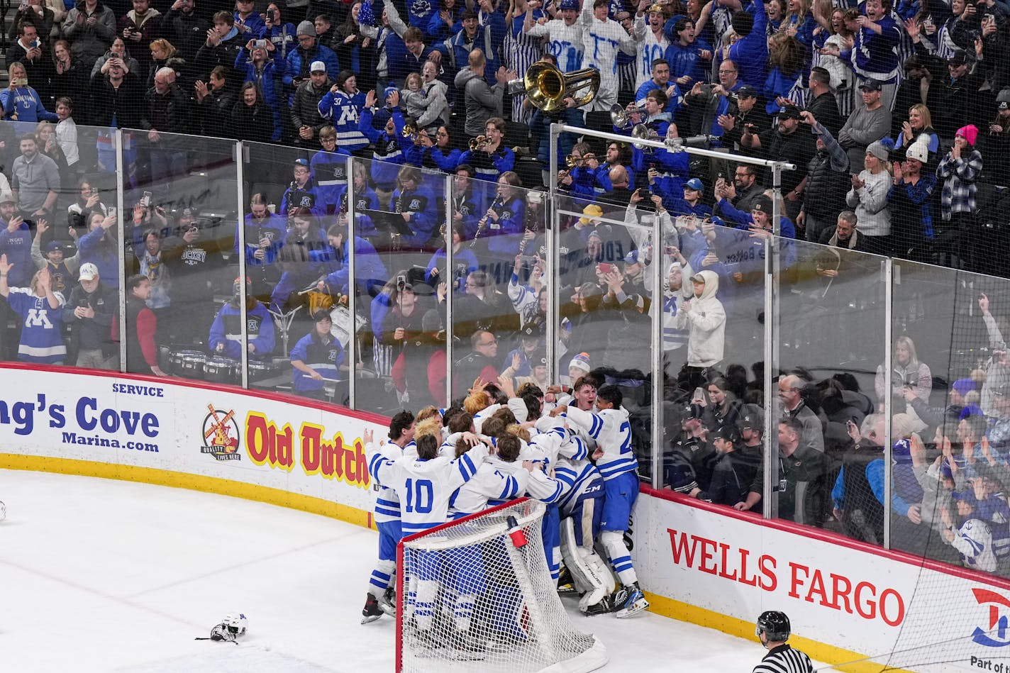 Minnetonka wins over Edina for the 2A boys hockey champonship 2-1 Saturday, March 11, 2023 St. Paul, Minn. ] GLEN STUBBE • glen.stubbe@startribune.com