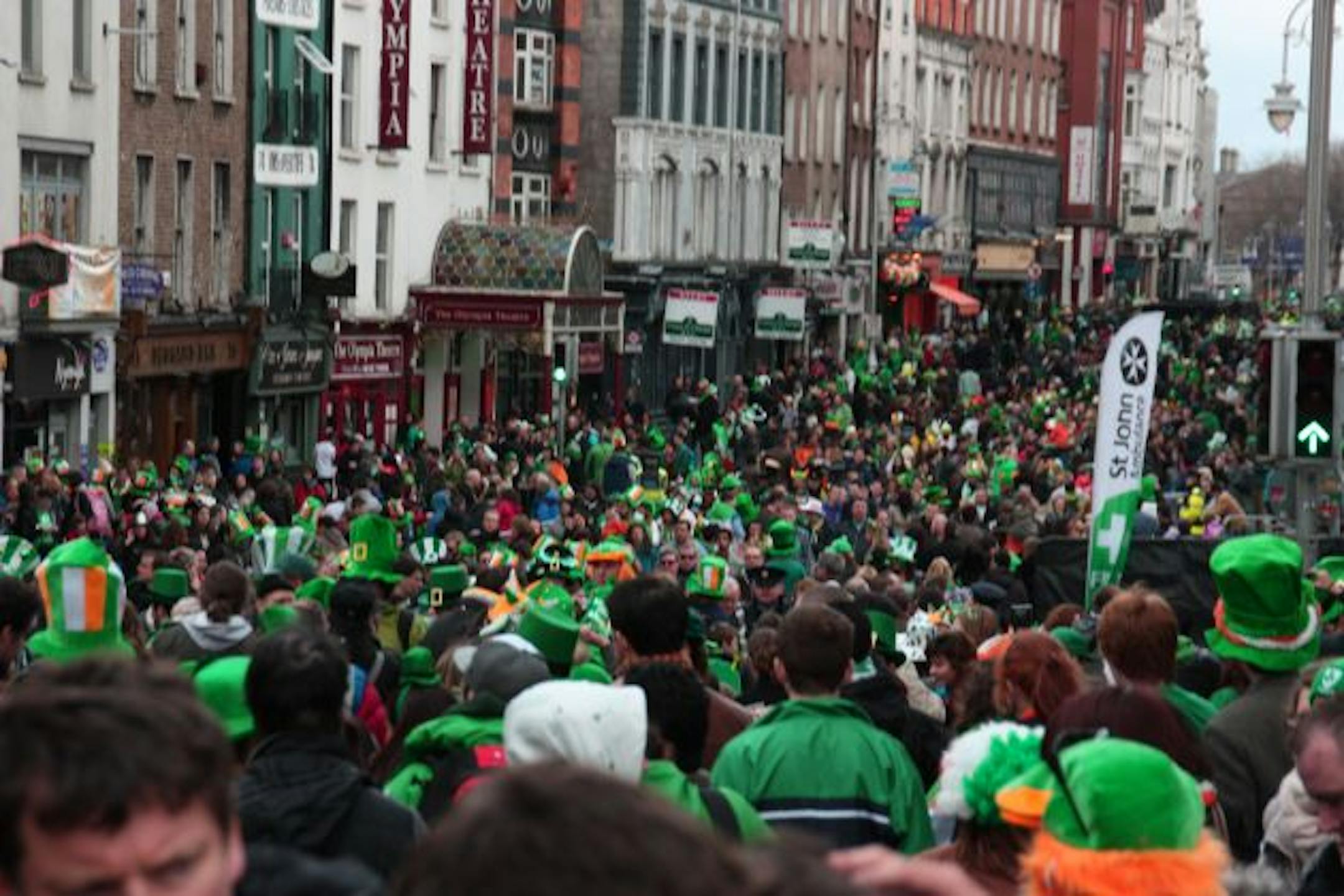 After the parade- the streets were filled