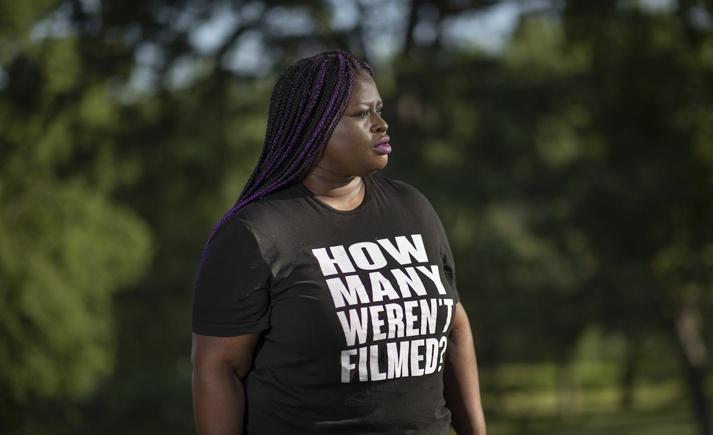 Portrait session with Nekima Levy Armstrong .] Jerry Holt •Jerry.Holt@startribune.com Local civil rights leaders weigh in on the present Thursday July 16th , 2020 in Minneapolis ,MN.