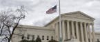 In honor of Justice Antonin Scalia who died on Feb. 13, 2016, the flags in the Supreme Court building's front plaza will continue to fly at half-staff