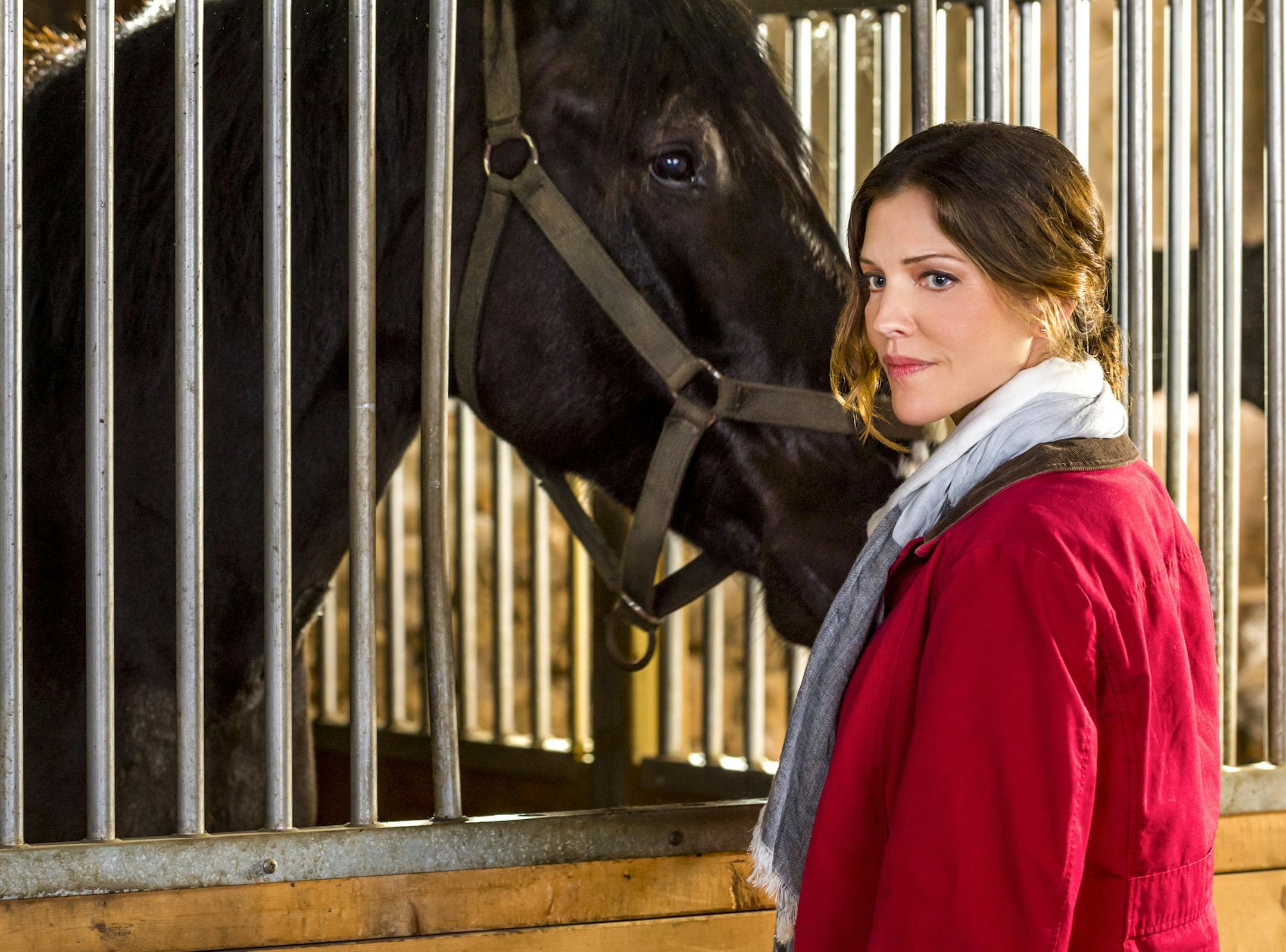 Crown Media Tricia Helfer stars in "Finding Christmas."