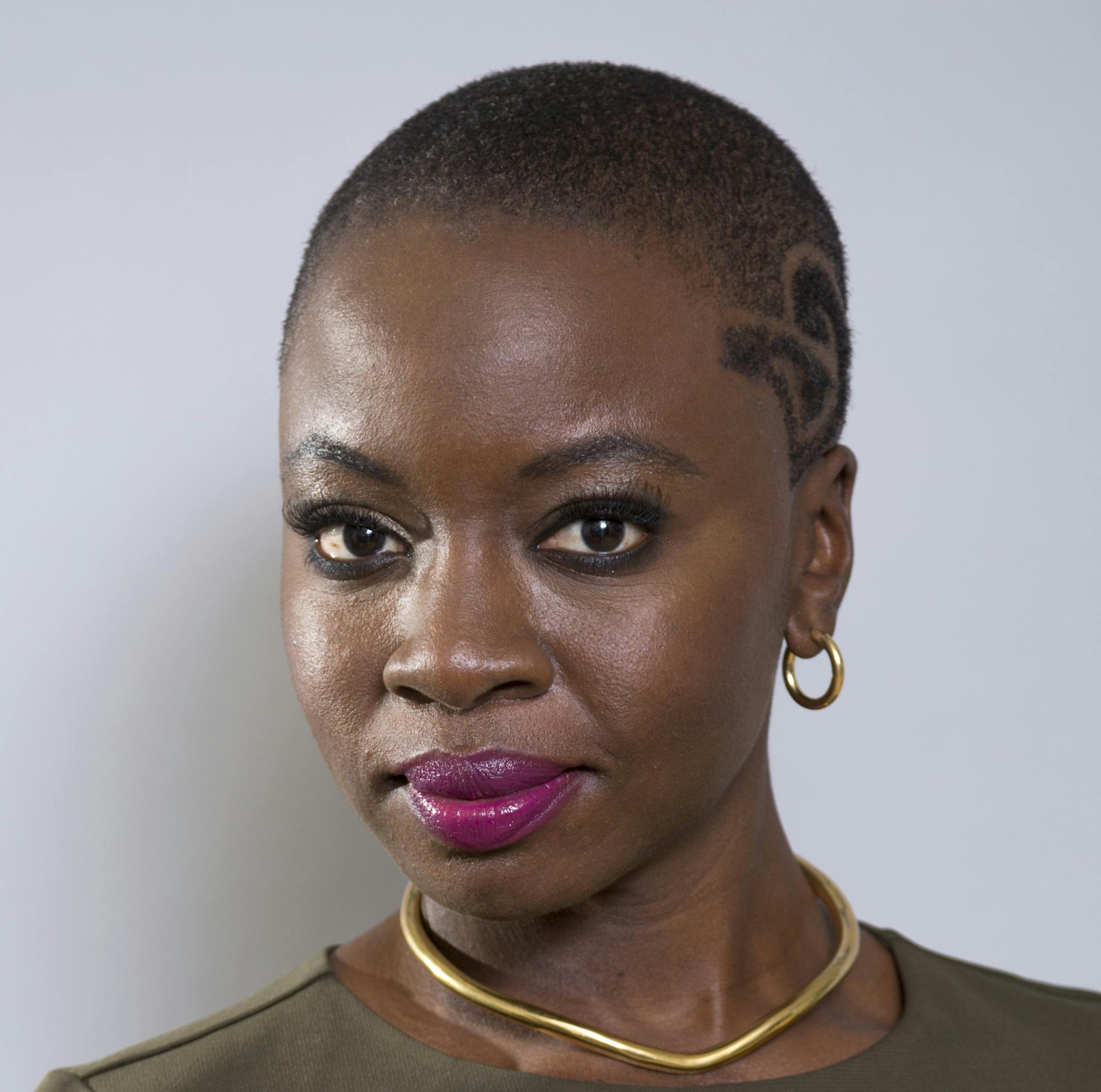 In this Jan. 30, 2018 file photo, Danai Gurira poses for a portrait at the "Black Panther" press junket at the Montage Beverly Hills in Beverly Hills, Calif. The film opens nationwide on Friday, Feb. 16. (Photo by Willy Sanjuan/Invision/AP)