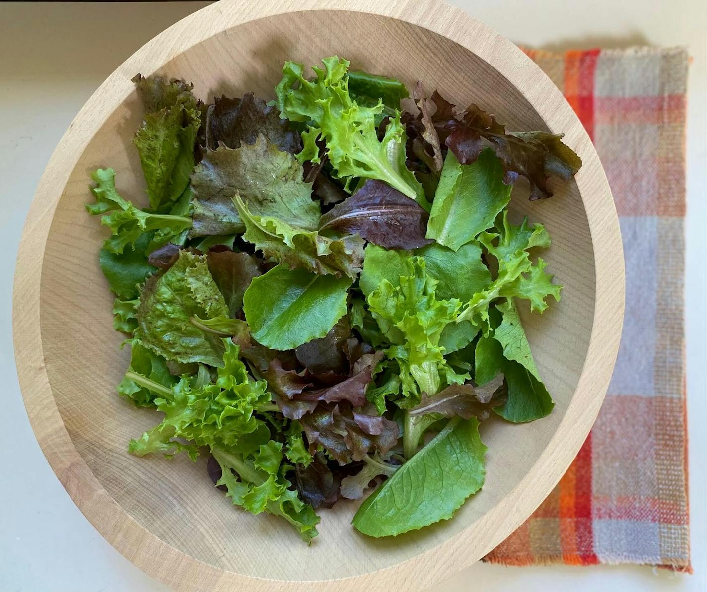 Salad mix at Burning River Farm