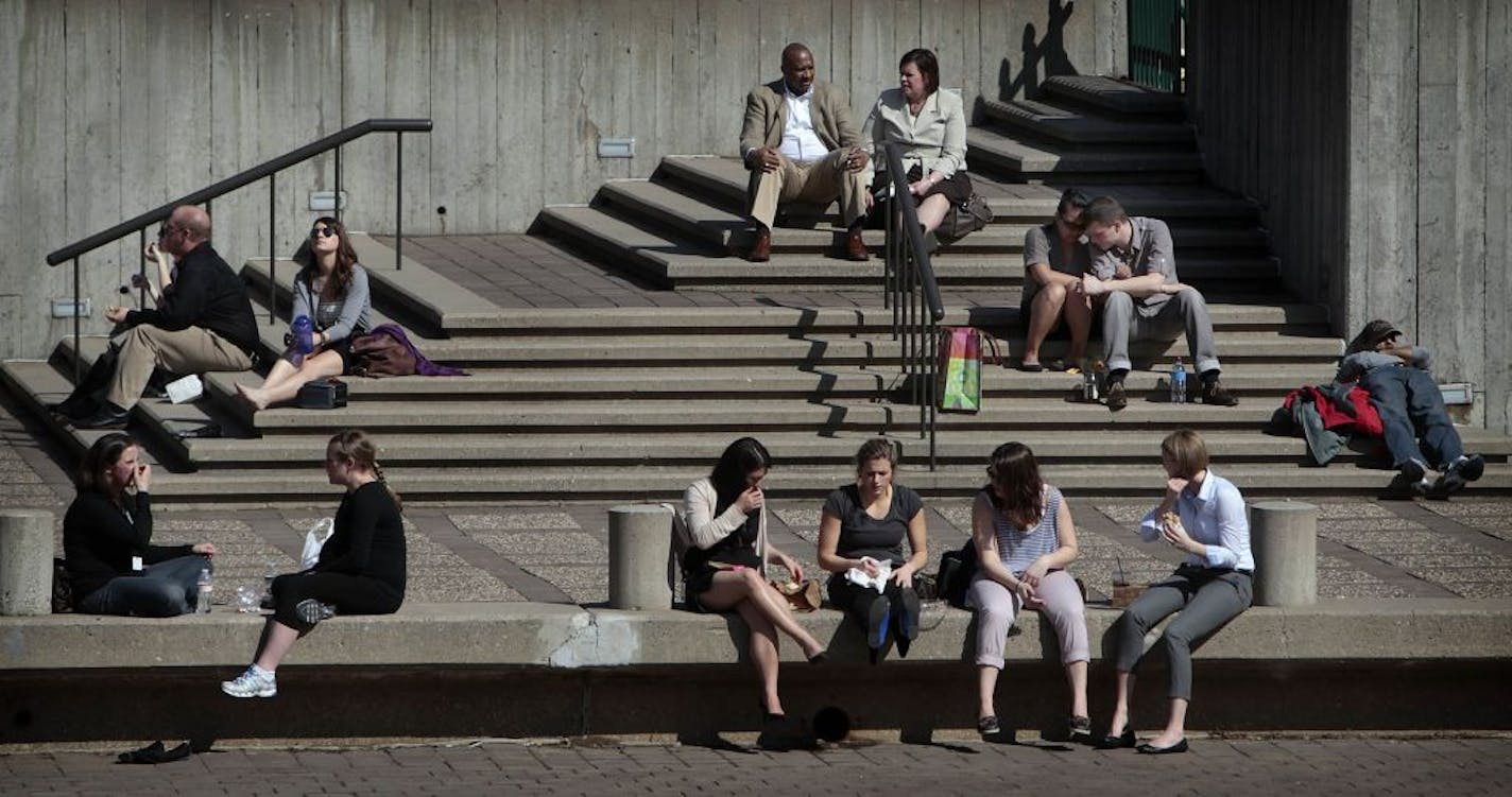 Peavey Plaza is in the heart of downtown Minneapolis, located at Nicollet Mall and 11th St. S.