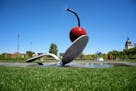 Quintessentially Minnesotan: "Spoonbridge and Cherry" at the Minneapolis Sculpture Garden.