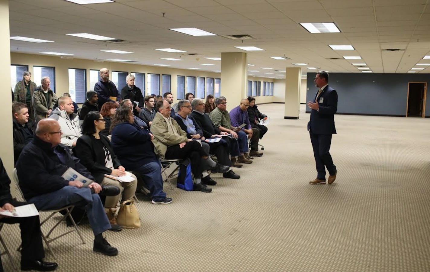 Prospective TSA employees attended a TSA job fair near the Mall of America where about 40 TSA jobs needed to be filled and was seen Saturday, Jan. 19, 2019, in Bloomington, MN