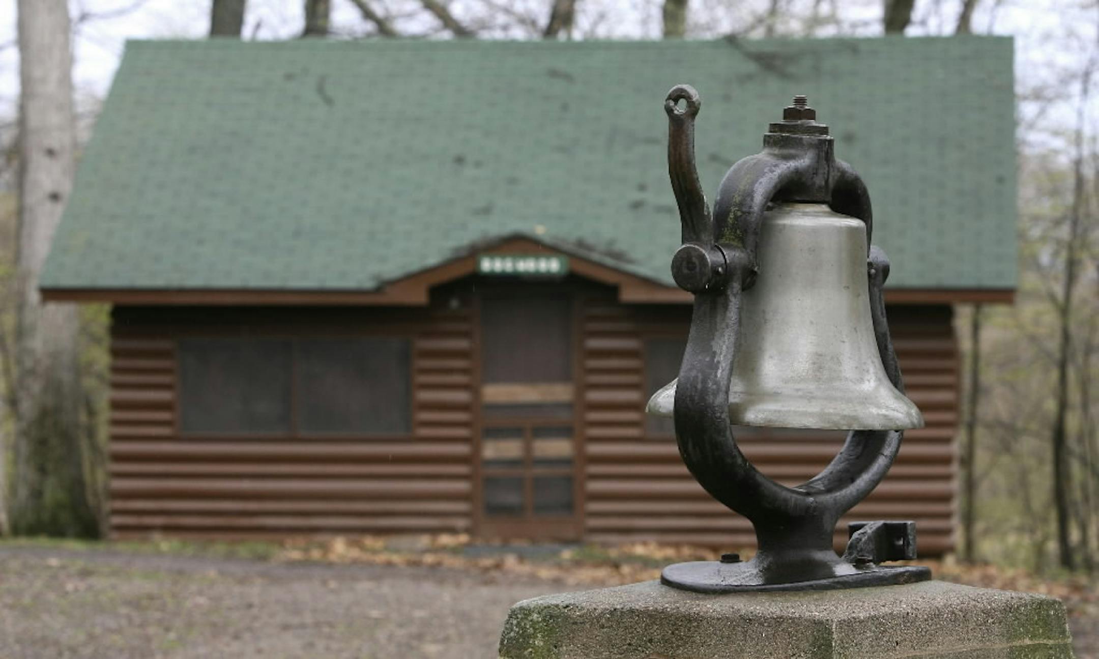 A cabin at Camp Ojiketa in the spring of 2006